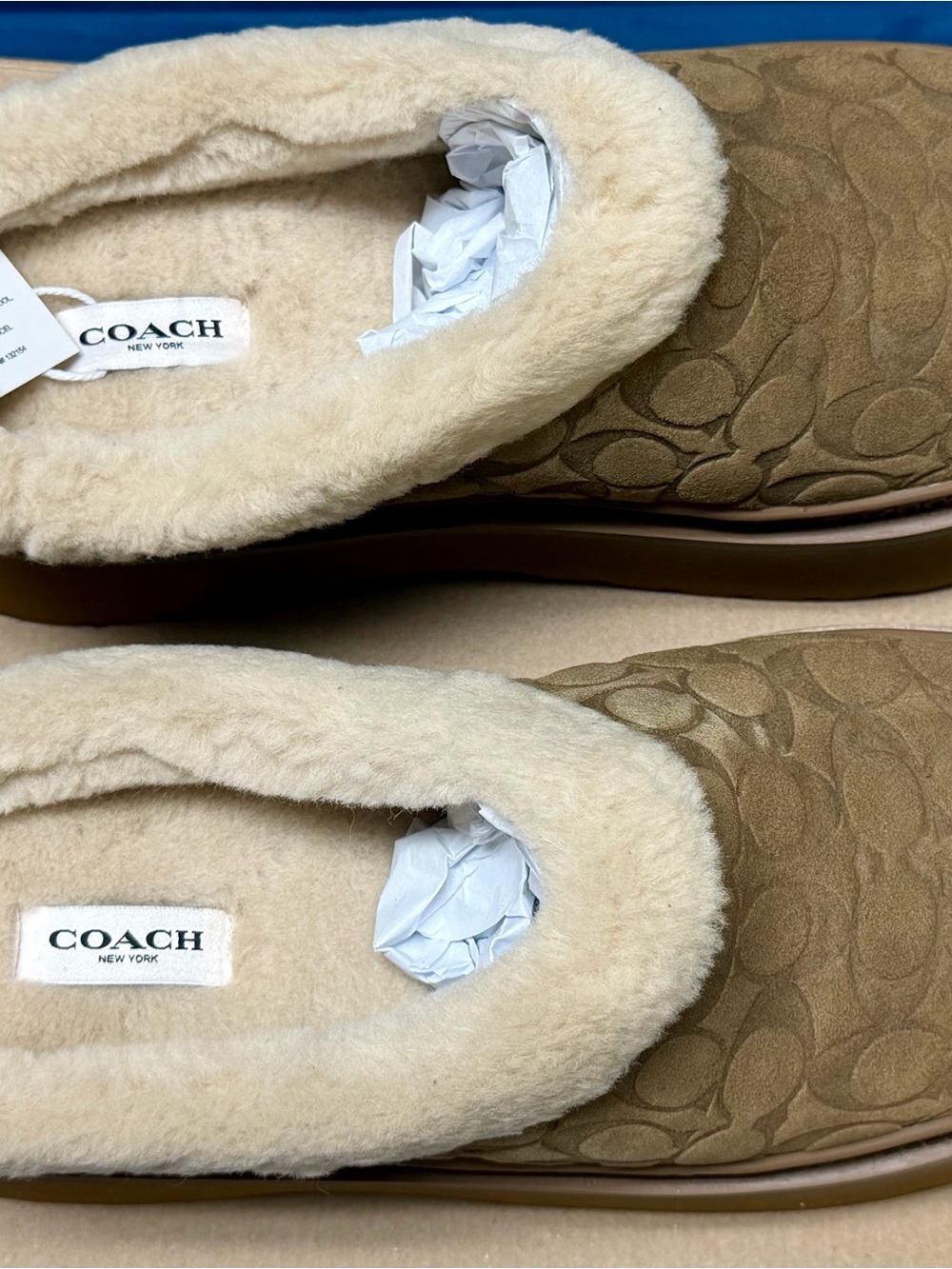 Coach Slip-On 2.5 In Platform Cecelia Clog Signature Suede Size 11 - Picture 4 of 12